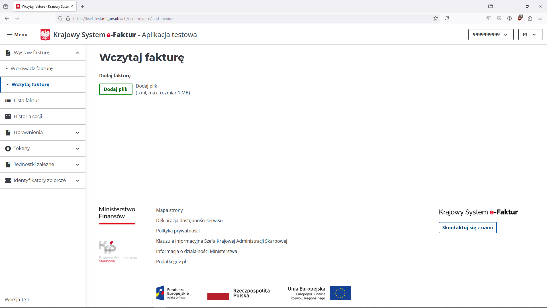 Wystawianie e-faktury - KSeF - przesłanie faktury